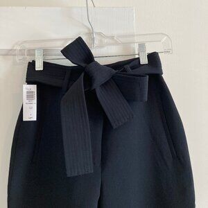 Aritzia Wilfred black tie-front pant size 0 ALL NEW